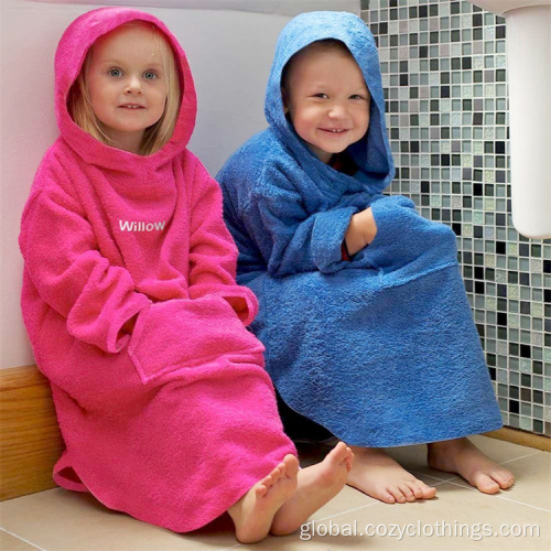 China kids hooded poncho towel beach hooded towel Supplier